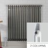 Laser Klassic Horizontal 3Column Raw Metal Radiator Close up